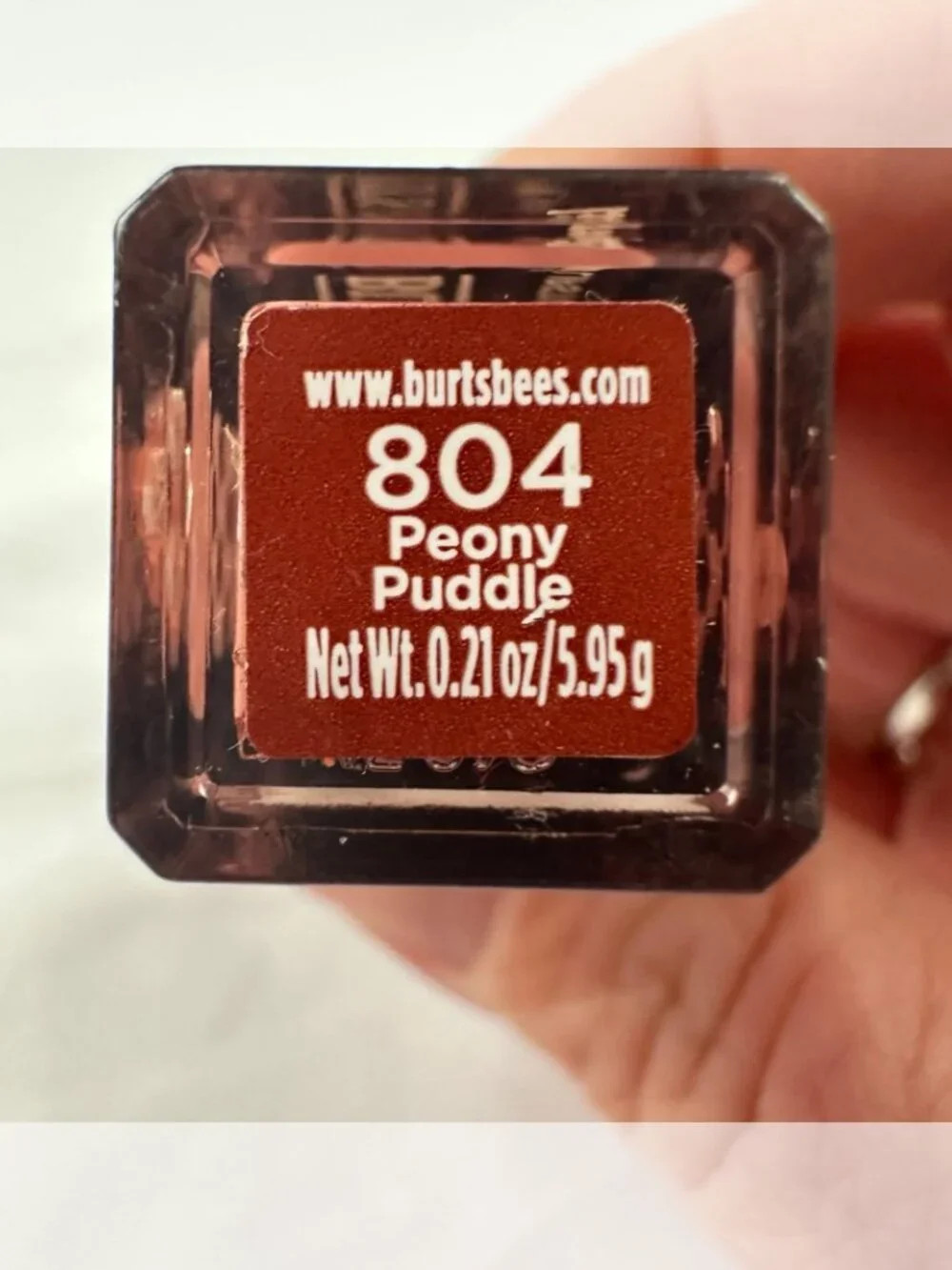 Burt's Bees Liquid Lipstick 804 Peony Puddle Moisturizing NEW
